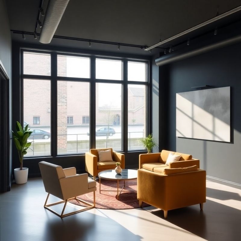 Charcoal-gold interieur van het kantoor van Huis Rotterdam